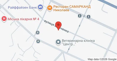 Карта: вул. Шевченка, 23/1, Миколаїв